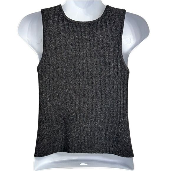 GUESS Los Angeles Front Zipper Ribbed Sweater Top in the Size Medium - Picture 9 of 14